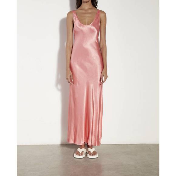 ENZA COSTA Dresses & Skirts - NEW ENZA COSTA satin tank dress in coral